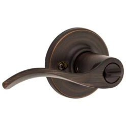 Kwikset SmartKey Security Wave Venetian Bronze Entry Lever KW1 2-3/4 In. -Irwim Door Locks Shop 0045eb83 107d 4889 838c 7f2d8ad3ba04
