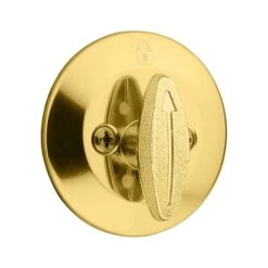 Kwikset Polished Brass Zinc Single Sided Deadbolt
