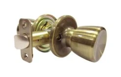 Faultless Tulip Antique Brass Passage Door Knob Right Handed