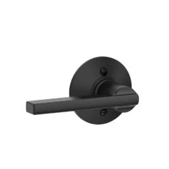 Schlage F Series Latitude Matte Black Dummy Lever 1-3/4 In.