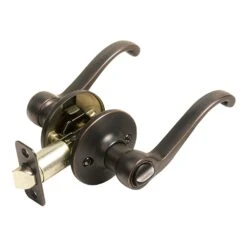 Design House Scroll Privacy Lever Left Or Right Handed