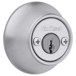 Kwikset Satin Chrome Metal Double Cylinder Deadbolt -Irwim Door Locks Shop 10db2afe 12ce 43ce 8392 6817d81a5b33