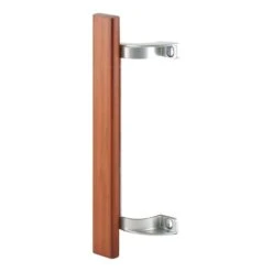 Prime-Line Wood Tone Steel Indoor And Outdoor Patio Door Handle Set