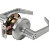 Tell Cortland Satin Chrome Storeroom Lockset 2 In.