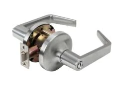 Tell Cortland Satin Chrome Storeroom Lockset 2 In.
