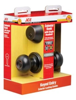 Ace Colonial Oil Rubbed Bronze Knob And Deadbolt Set 1-3/4 In. -Irwim Door Locks Shop 133a4b80 5c89 4630 9962 a0dcb93bbc36