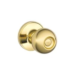 Schlage Dexter Corona Bright Brass Privacy Knob Right Or Left Handed