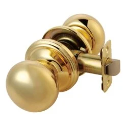 Ace Colonial Polished Brass Passage Door Knob Right Or Left Handed