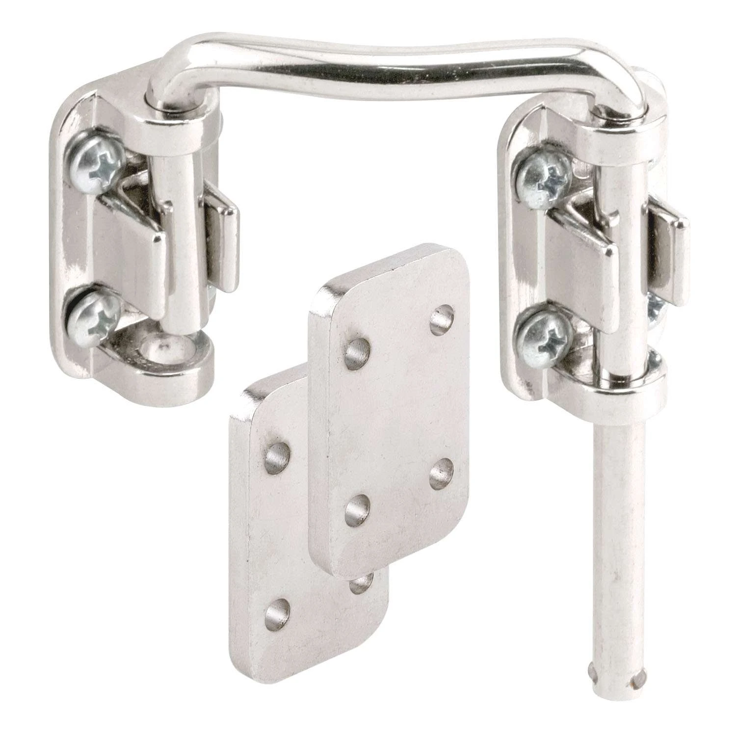 Prime-Line Defender Security Nickel Steel Indoor Sliding Door Lock 1 Prime-Line Defender Security Nickel Steel Indoor Sliding Door Lock