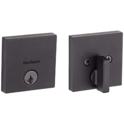 Kwikset Downtown Matte Black Zinc Single Cylinder Smart Key Deadbolt -Irwim Door Locks Shop 192db690 b32c 495e 8467 661194aa342e