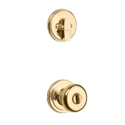 Kwikset SmartKey Montara/Juno Polished Brass Entry Handleset KW1 1-3/4 In. -Irwim Door Locks Shop 2767c7ed 6603 4748 ab18 c2dfe34bf64b