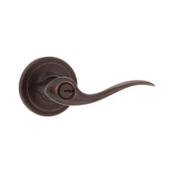 Kwikset Signature Tustin Venetian Bronze Entry Lever 1-3/4 In.