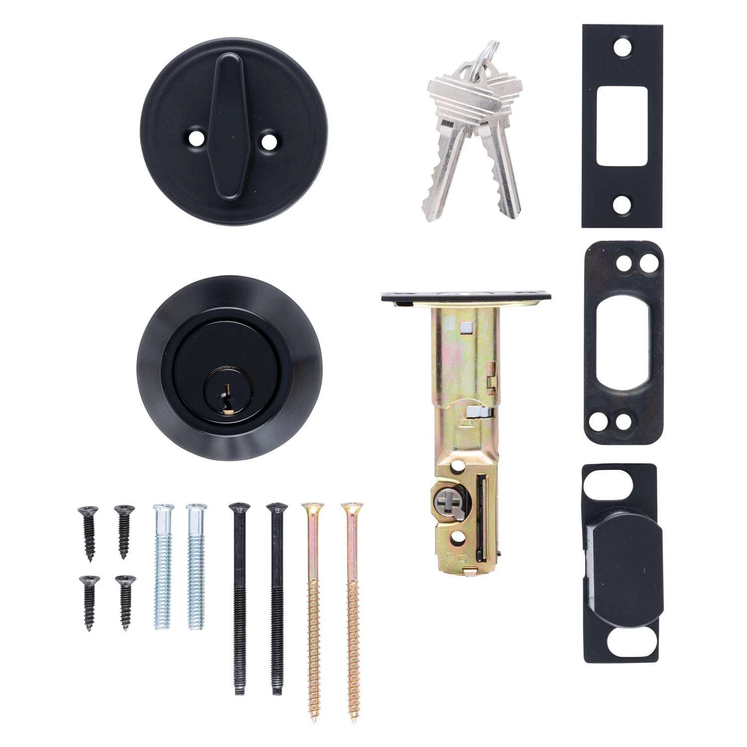 Brinks Commercial Matte Black Zinc Single Cylinder Deadbolt 6 Brinks Commercial Matte Black Zinc Single Cylinder Deadbolt - Image 6