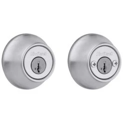 Kwikset SmartKey Security Satin Chrome Metal Double Cylinder Deadbolt -Irwim Door Locks Shop 304ee108 9cc3 4784 8b1e 661182fad3ac