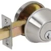 Tell Satin Nickel Steel Single Cylinder Deadbolt