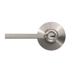 Schlage Latitude Satin Nickel Entry Lever 1-3/4 In. -Irwim Door Locks Shop 34e3cfb3 479d 4752 9111 1136d725cecb