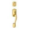 Schlage F Series Bright Brass Zinc Handleset
