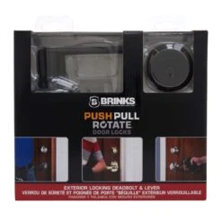 Brinks Push Pull Rotate Glenshaw Oil Rubbed Bronze Entry Lever And Deadbolt Set 1.75 In. -Irwim Door Locks Shop 38eb872f b34b 40f4 b56f d91df556b5dd