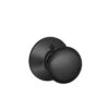 Schlage Plymouth Matte Black Dummy Knob Right Or Left Handed