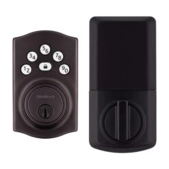 Kwikset Powerbolt Venetian Bronze Zinc Electronic Deadbolt 12 Kwikset Powerbolt Venetian Bronze Zinc Electronic Deadbolt -Irwim Door Locks Shop 43d4d0e6 02db 4664 a068 84416fe09e1c