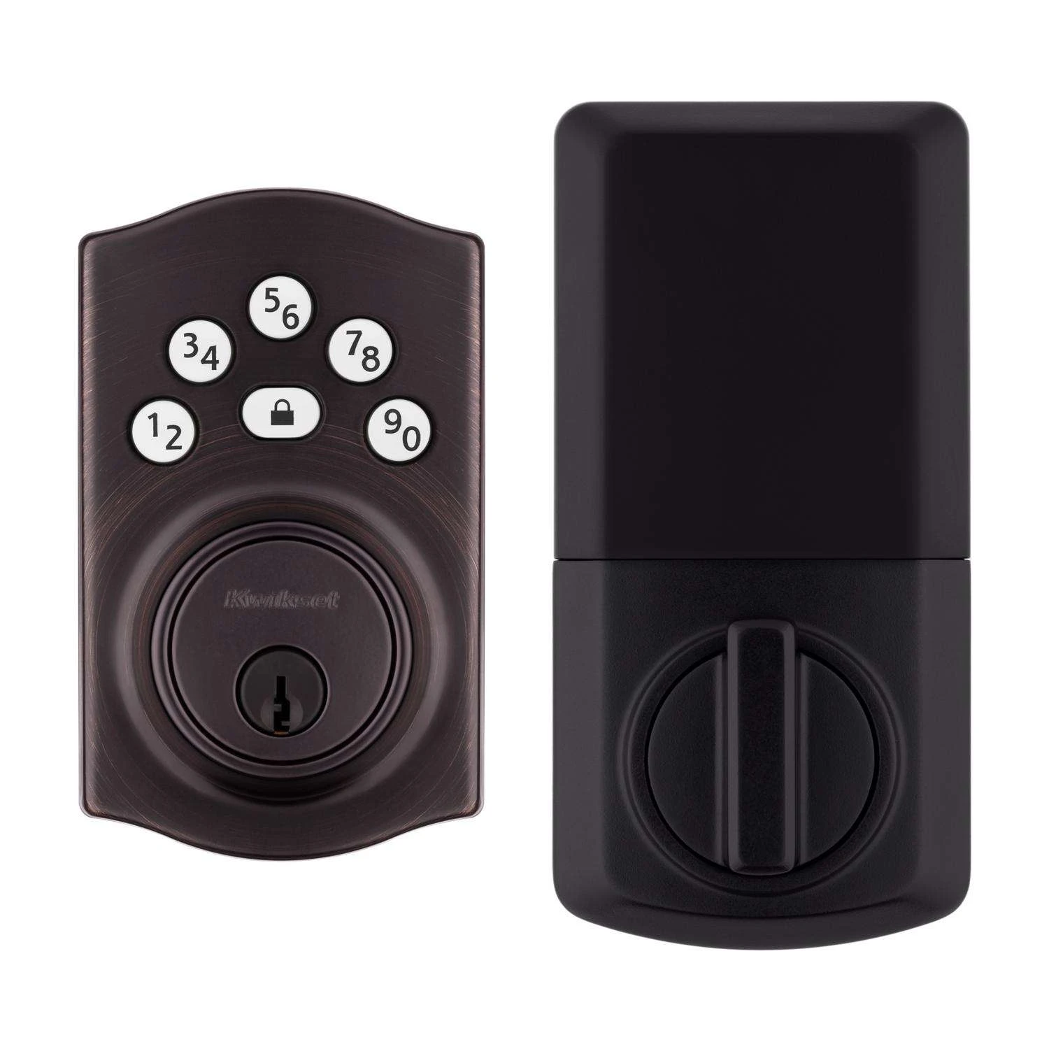 Kwikset Powerbolt Venetian Bronze Zinc Electronic Deadbolt 6 Kwikset Powerbolt Venetian Bronze Zinc Electronic Deadbolt - Image 6