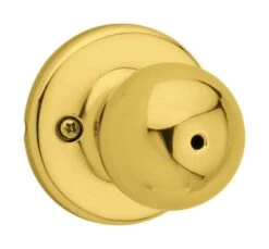 Kwikset Polo Polished Brass Privacy Knob Right Or Left Handed -Irwim Door Locks Shop 4595e4f8 6498 4fe2 a053 7544f28307de