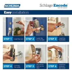 Schlage Encode Matte Black Metal Wifi Deadbolt -Irwim Door Locks Shop 4a35b9d7 0b5e 46bd ba88 53b1353a2691