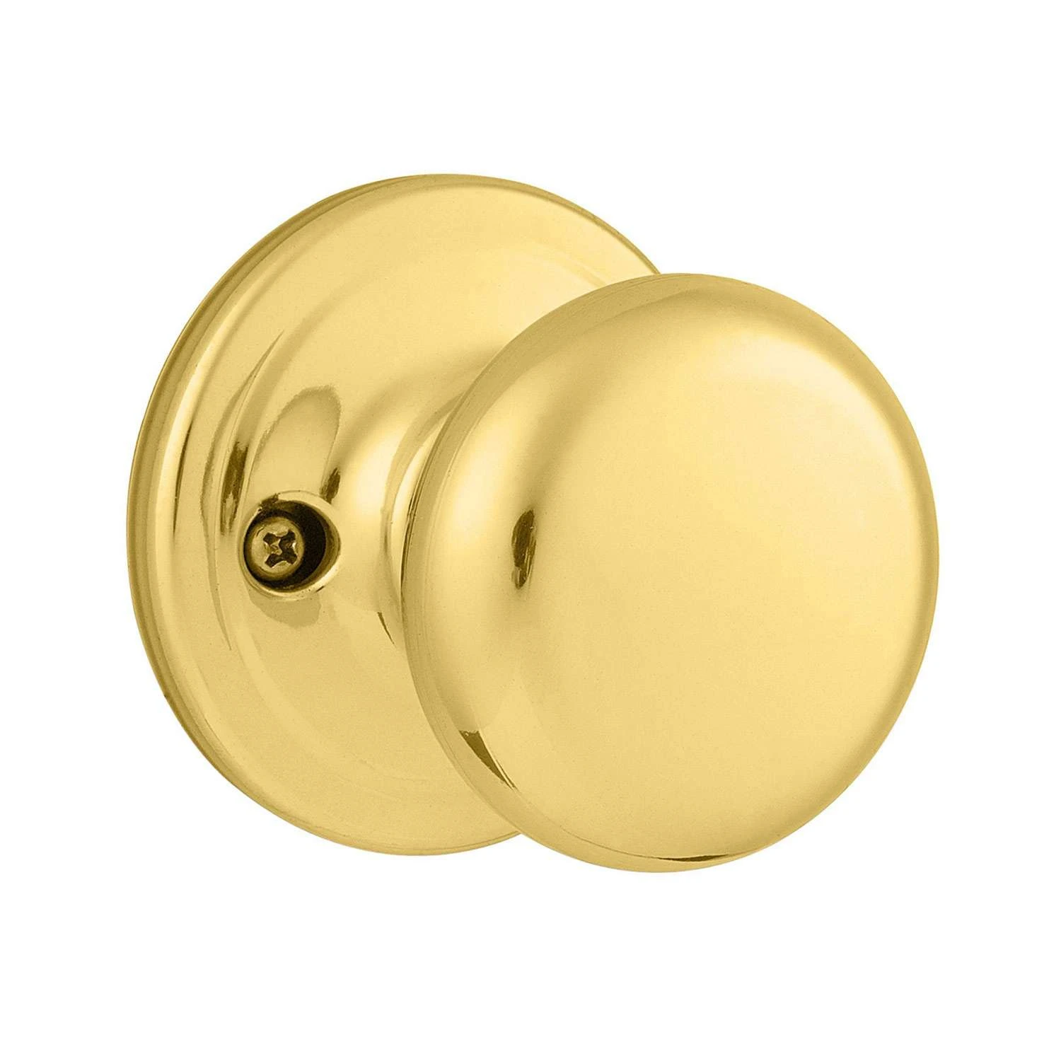 Kwikset Juno Polished Brass Dummy Knob Right Or Left Handed 2 Kwikset Juno Polished Brass Dummy Knob Right Or Left Handed - Image 2
