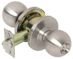 Tell Cortland Satin Chrome Entry Lockset 1-3/4 In.