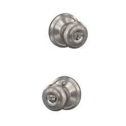 Schlage Georgian Satin Nickel Entry Lockset 1-3/4 In.