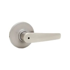 Kwikset Delta Lever Satin Nickel Privacy Lockset Right Or Left Handed
