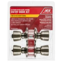Ace Tulip Antique Brass Double Entry Door Kit 1-3/4 In. -Irwim Door Locks Shop 5144707d 1f1c 4b5c 8411 e4e95f290e4e