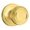 Kwikset Cameron Polished Brass Passage Lockset 1-3/4 In.