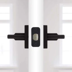 Kwikset Halifax Matte Black Bed And Bath Lever Right Or Left Handed -Irwim Door Locks Shop 53c4d46b b78d 4ec3 ae30 d244146bf203