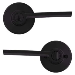 Kwikset Ladera Matte Black Keyed Entry Lever 2-3/4 In. -Irwim Door Locks Shop 5acbb0d5 b1d1 49bd 9ef7 bbed443cb294