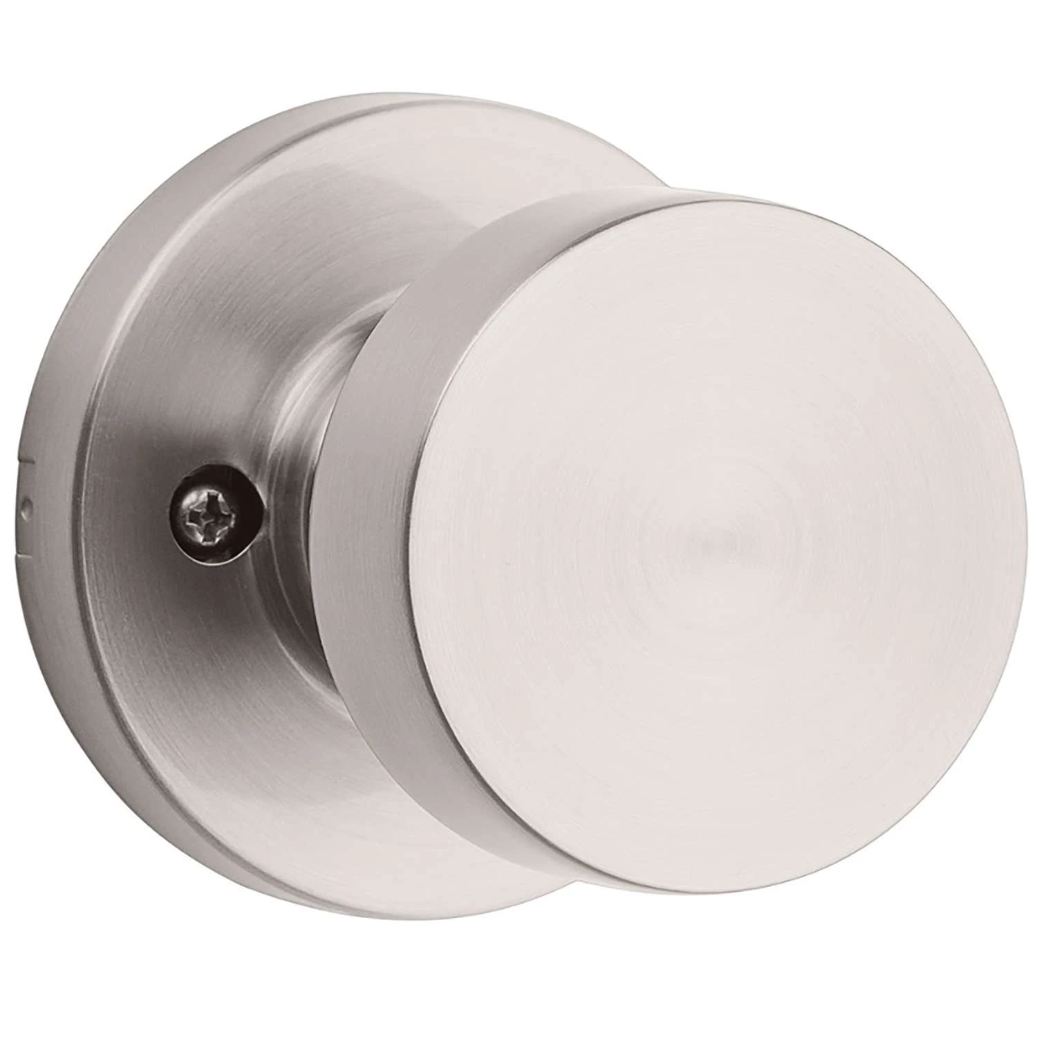 Kwikset Signature Series Pismo Knob X Round Rose Satin Nickel Dummy Knob Right Or Left Handed 1 Kwikset Signature Series Pismo Knob X Round Rose Satin Nickel Dummy Knob Right Or Left Handed