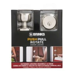 Brinks Push Pull Rotate Stafford Satin Nickel Entry Knob And Single Cylinder Deadbolt KW1 1.75 In. 6 Brinks Push Pull Rotate Stafford Satin Nickel Entry Knob And Single Cylinder Deadbolt KW1 1.75 In. -Irwim Door Locks Shop 5e88ef6e 5c8d 40e4 b44a fdc754d8440b
