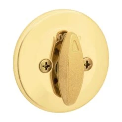 Kwikset SmartKey Security Polished Brass Metal Single Cylinder Deadbolt -Irwim Door Locks Shop 5f2e73df dfa4 47a7 9d02 89b9aaa9af1b