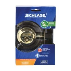 Schlage Bright Brass Zinc Double Cylinder Deadbolt 5 Schlage Bright Brass Zinc Double Cylinder Deadbolt -Irwim Door Locks Shop 6354957f 5fe9 4921 9d3b 08eaada10192