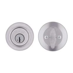 Kwikset SmartKey Security Satin Chrome Metal Single Cylinder Deadbolt -Irwim Door Locks Shop 647fbbc3 0711 419d bca5 733affc650dc
