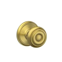 Schlage Georgian Satin Brass Passage Door Knob Right Or Left Handed