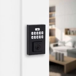 Kwikset SmartCode Matte Black Metal Electronic Deadbolt -Irwim Door Locks Shop 6eb63355 bb28 4541 b936 36c9776ba93e