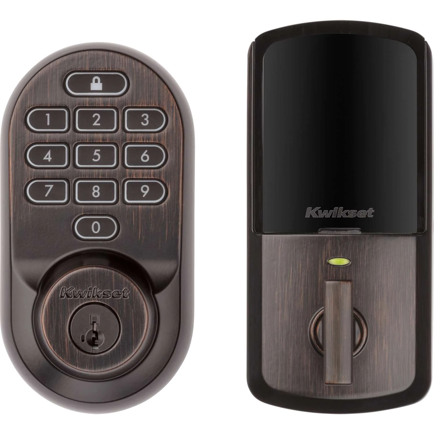 Kwikset SmartKey Halo Venetian Bronze Metal Wifi Deadbolt 4 Kwikset SmartKey Halo Venetian Bronze Metal Wifi Deadbolt - Image 4