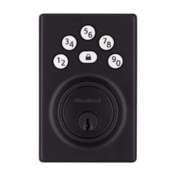 Kwikset Powerbolt Matte Black Zinc Electronic Deadbolt -Irwim Door Locks Shop 7079e5db 747d 4ec9 80bd f859a2c0764b