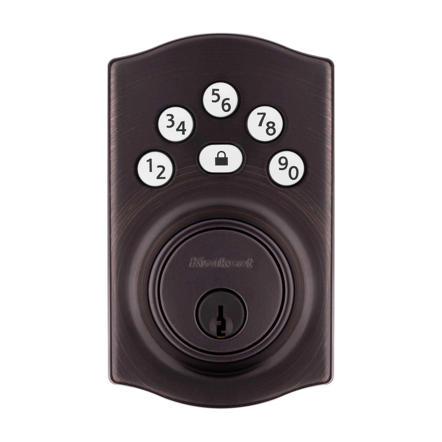 Kwikset Powerbolt Venetian Bronze Zinc Electronic Deadbolt 3 Kwikset Powerbolt Venetian Bronze Zinc Electronic Deadbolt - Image 3