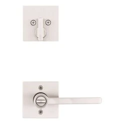 Kwikset Halifax Satin Nickel Zinc Lever And Single Cylinder Deadbolt -Irwim Door Locks Shop 74dec4e2 600a 46f1 ac68 f3b1f76d080a