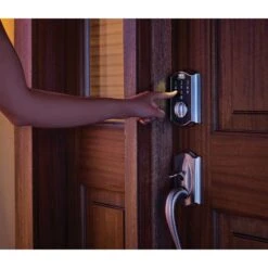 Schlage Satin Nickel Steel Touchscreen Deadbolt -Irwim Door Locks Shop 750c73ca 381d 411a ba58 e930dbab1e3f