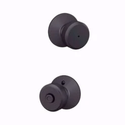 Schlage Bowery Matte Black Bed And Bath Knob Right Or Left Handed -Irwim Door Locks Shop 772a9e43 e785 49a9 a9b6 42707cc8112d