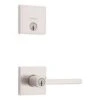 Kwikset Halifax Satin Nickel Zinc Lever And Single Cylinder Deadbolt