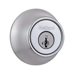Kwikset Chrome Metal Deadbolt